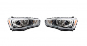 �������� ��� Mitsubishi Lancer X (2007-2010) � bi-led ������� �V3 pro X-LED